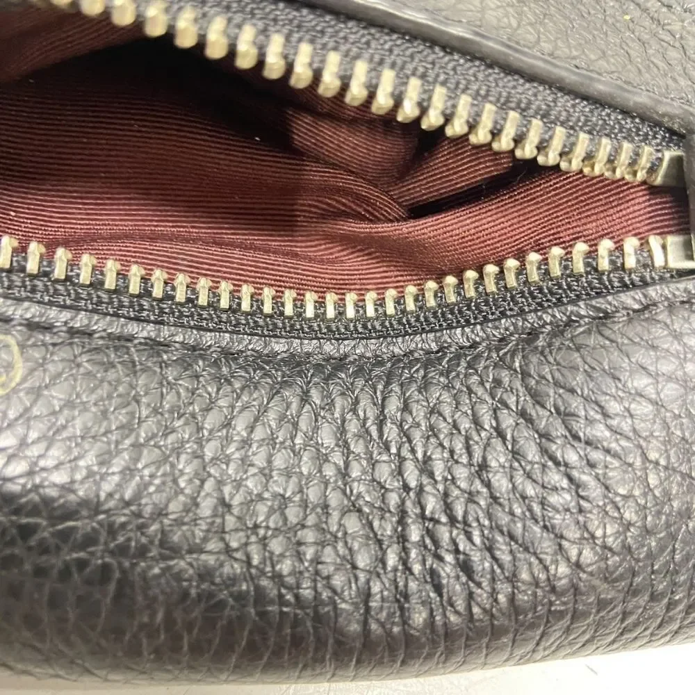 Marc Jacobs Designer Recruit Chipped Black Studded Crossbody Bag Purse